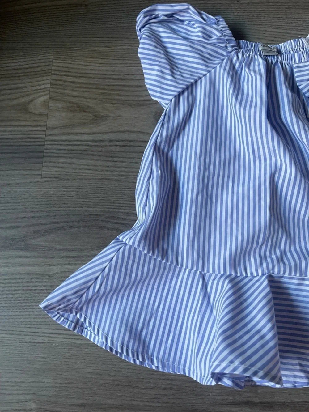 Habitual Girls 2-Piece Striped Dress & Bloomers Set Seersucker Coast Size 12 M